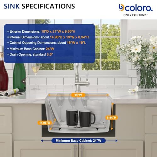21 In. Matte White Granite Composite Kitchen Sink