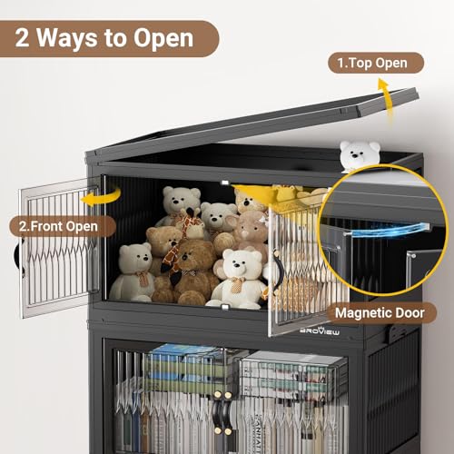 480Qt Stackable Storage Bins with 4 Lids (4 Count)
