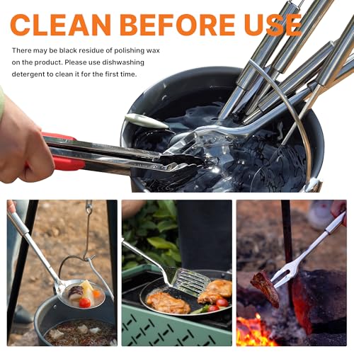 Portable Camping Cooking Utensils Set 28PCS (28 Count)