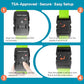 2 Pack Luggage Straps for Suitcases with TSA Lock
