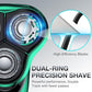 Electric Razor for Men Cordless Rotary Shaver Wet Dry with Trimmer