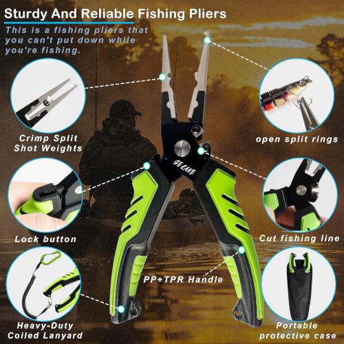 7 PCS Fishing Pliers Tool Kit (7 Count)
