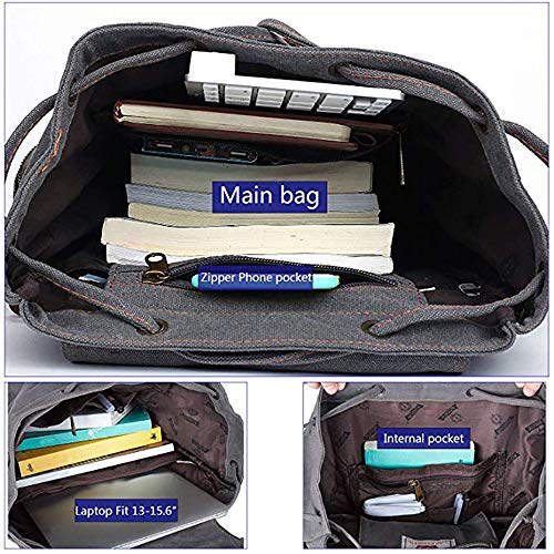 High Capacity Canvas Vintage Backpack