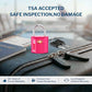 Small Size TSA Approved Luggage Locks. Key Locks for Travel. Ultra Secure Dimple Key Travel Locks Alloy Body Luggage Locks. 4 Color Pack. (4 Count)