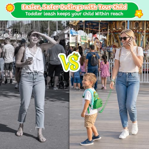 3 in 1 Toddler Harness Leash with Key Lock for Boys Girls