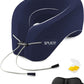 Travel Pillows for Airplanes, Neck Pillow Airplane, Airplane Travel Accessories with Eye Mask, Earplugs & Storage Bag, Ergonomic Memory Foam Neck Pillow for Sleeping, Flights, Cars, Office (Navy Blue)