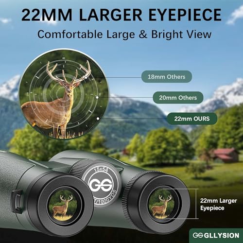 15x54 Binoculars for Adults High Powered with Harness & Phone Adapter