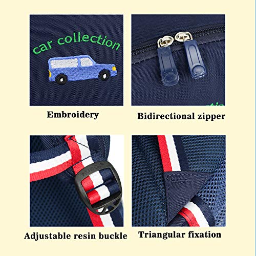 Cartoon Bus 12 Kindergarten Backpack for Kids Girls and Boys
