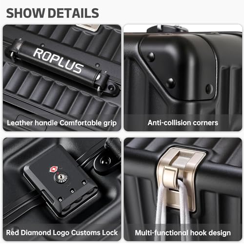 Aluminium Frame Carry on Luggage with Smooth Jelly Wheels