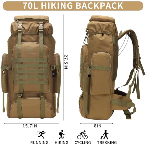 Hiking Backpack for Men 70L