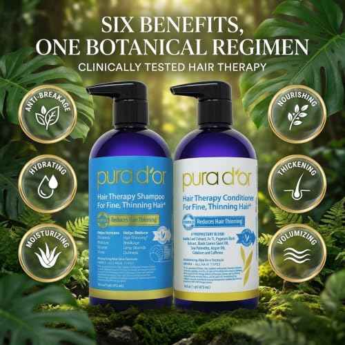 Hair Thinning Therapy Biotin Shampoo & Conditioner Set (32 Fl Oz)