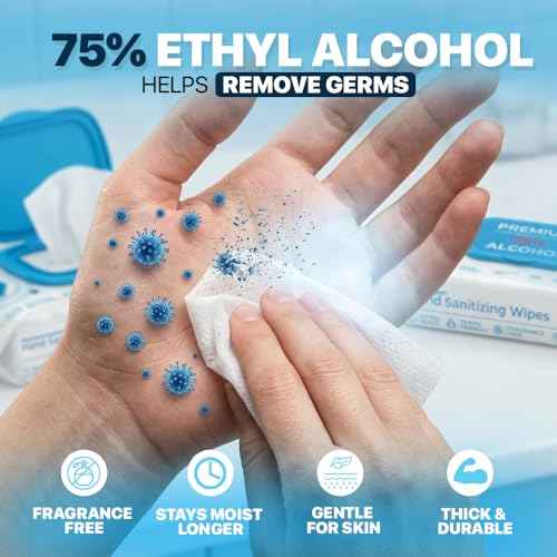 Bulk Large Alcohol Wipes (800 Count)