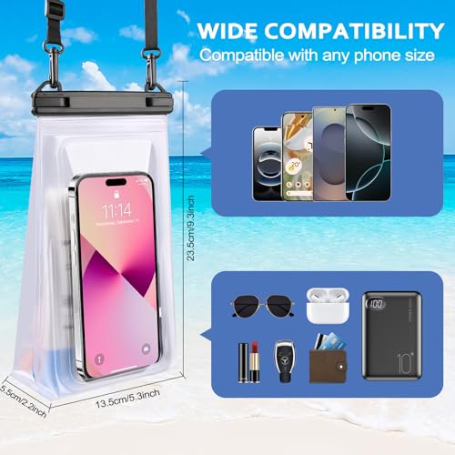 Floating Waterproof Phone Pouch 2 Pack (2 Count)