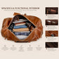 24 Inch Leather Duffle Bags for Men Large Full