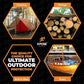 Multipurpose Protective Cover Brown Poly Tarp 30' x 60'