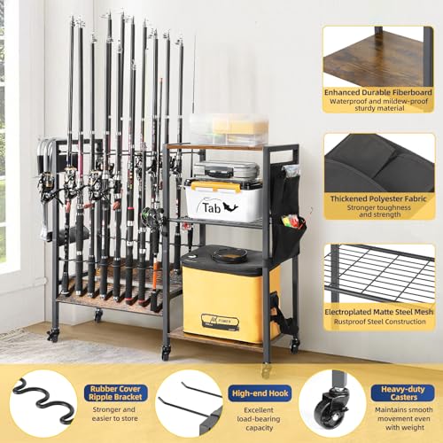 Fishing Rod Holder for Garage