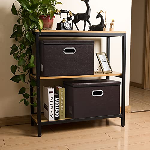 Collapsible Storage Bins with Lids [3 (3 Count)