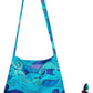 Nanobag Ultra-Lightweight Foldable Sling for Women & Men, Reusable Grocery & Travel Bag, Packable Collapsible Compact Market Crossbody (Sling Blue Waves)
