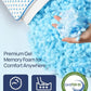 Cooling Shredded Memory Foam Travel & Camping Pillow Large