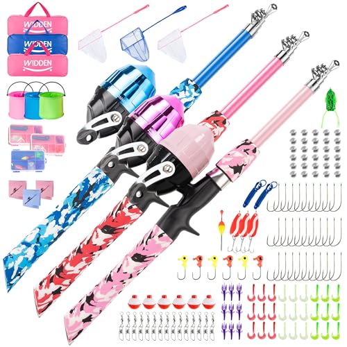 3 Pack Kids Fishing Pole (3 Count)