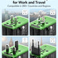 75W 5 Port Universal Travel Adapter