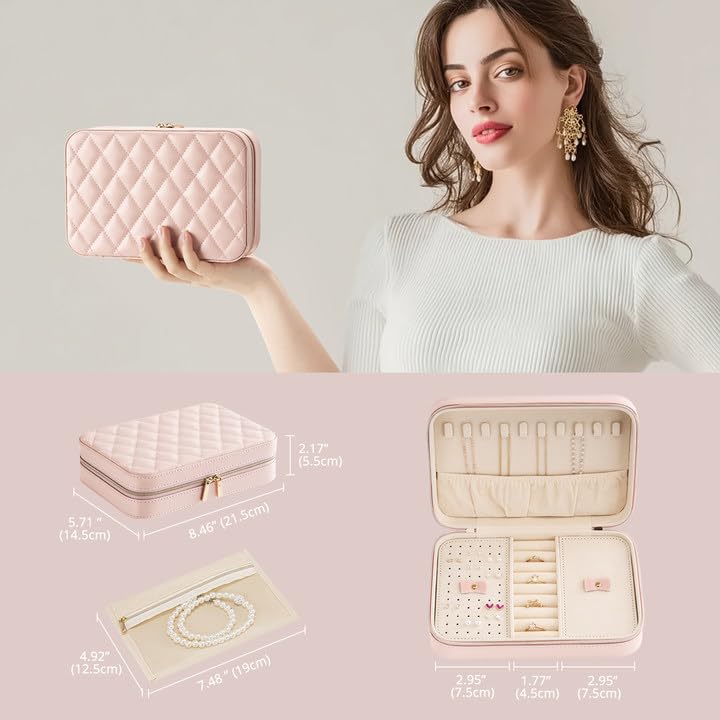 Travel Jewelry Case for Women Girls