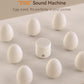 Dreamegg Sound Machine - Portable Sound Machine for Baby%Adults, 16 Soothing Sounds, Timer, Travel Mini White Noise Sound Machine for On-The-go Home Baby Shower Registry Gift, 2 Pack, White&Black