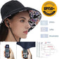 Womens Sun Hats Wide Brim Reversible Bucket Cotton Hat Packable Summer Travel Cap with Hat Clip