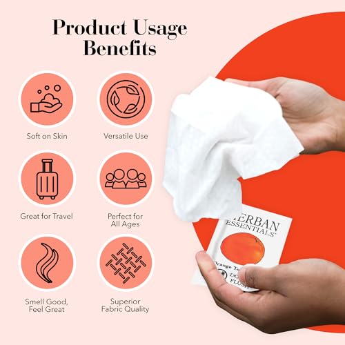 Orange Wipes & Towelettes (7 Count)