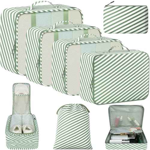 8 Set Packing Cubes Luggage Packing Organizers for Travel Accessories