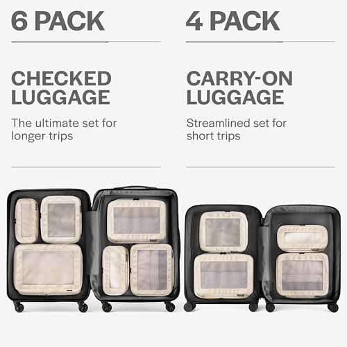 Compression Packing Cubes for Travel (6 Count)