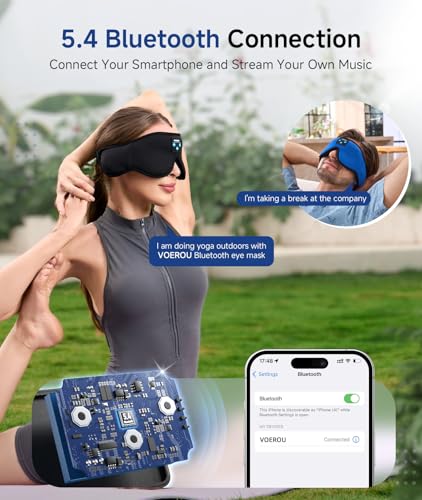 Sleep Headphones 3D Sleep Mask with Bluetooth