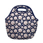 LunchTote Zippered Bag Insulated Neoprene Caddy (Baseball / Large 4.5 Quart Lunch Tote)