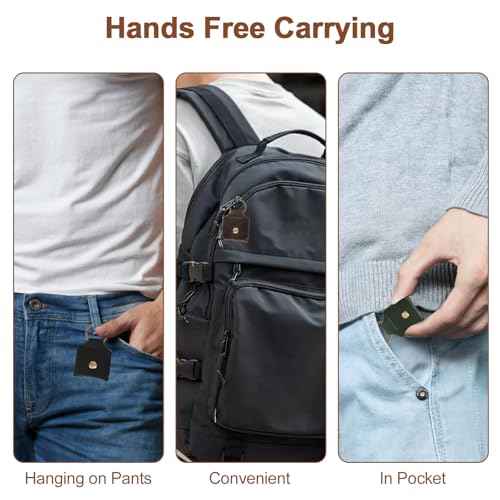 Genuine Leather SD Card Holder Keychain