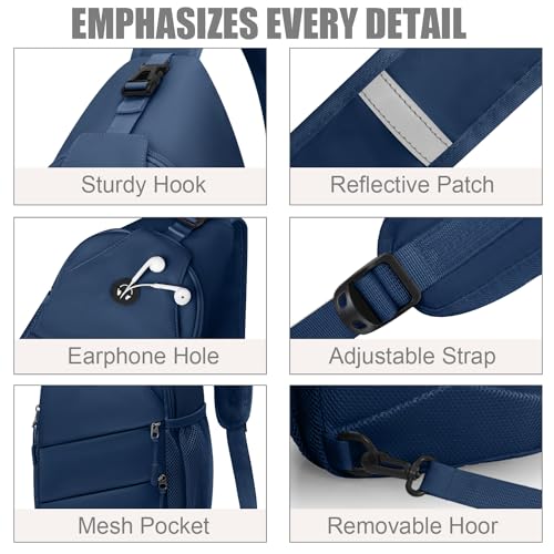 Crossbody Bags for Women Men Trendy Sling Bag Backpack Chest Bag
