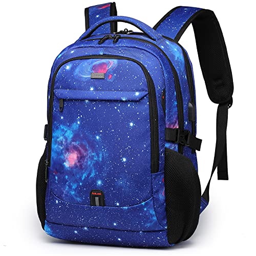 17 Inch Travel Laptop Backpack Water Resistant College Backpack for Men Laptop Bag with USB Charging Port