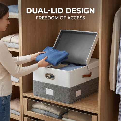 Storage Bins with Lids [3 (3 Count)