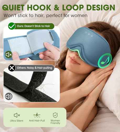Sleep Mask with Bluetooth Headphones