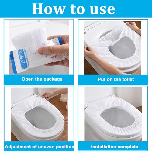 200 Pack Disposable Toilet Seat Cover (200 Count)