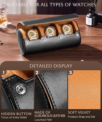 Watch Roll Travel Case