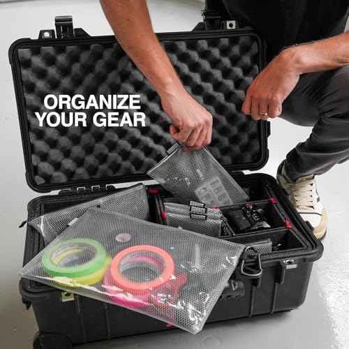 Air Production Large Clear Zipper Pouch (4 Count)