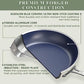 9pc Cookware Set Healthy Duralon Blue Ceramic Nonstick Coated