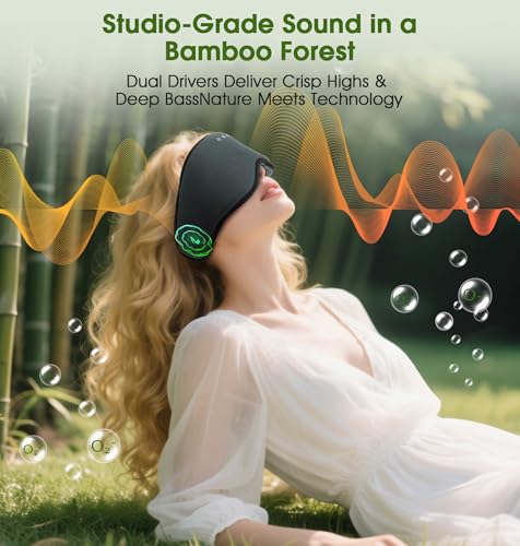 Bamboo Cotton Bluetooth Sleep Mask
