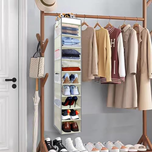 Large Sized Hanging Shoe Organizer 10 (10 Count)
