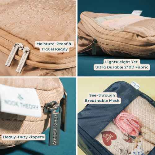 10 Pack Large Compression Packing Cubes for Travel (10 Count)