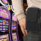 Large Metal Box for Gambler with Waist Bag