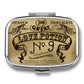 Metal 2 Compartment Pill Organizer Travel Friendly Portable Compact Pill Box Cute Pill Case to Hold Vitamins