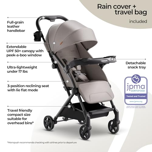 Lithe V2 Lightweight Travel Stroller with Organizer Included