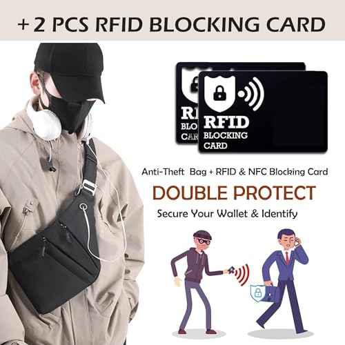 Anti Theft Crossbody Bags for Women Men