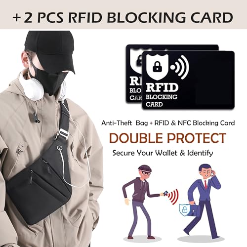 Anti Theft Crossbody Bags for Women Men